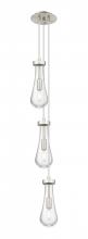 Innovations Lighting 103-451-1P-SN-G451-4CL - Owego - 3 Light - 7 inch - Brushed Satin Nickel - Multi Pendant