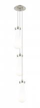 Innovations Lighting 103-451-1P-SN-G451-4GWH - Owego - 3 Light - 7 inch - Brushed Satin Nickel - Multi Pendant