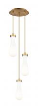 Innovations Lighting 113-451-1P-BB-G451-4GWH - Owego - 3 Light - 13 inch - Brushed Brushed Brass - Multi Pendant