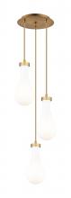 Innovations Lighting 113-451-1P-BB-G451-5GWH - Owego - 3 Light - 13 inch - Brushed Brass - Multi Pendant