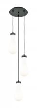 Innovations Lighting 113-451-1P-BK-G451-5GWH - Owego - 3 Light - 13 inch - Matte Black - Multi Pendant