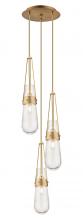 Innovations Lighting 113-452-1P-BB-G452-4SDY - Milan - 3 Light - 12 inch - Brushed Brass - Multi Pendant