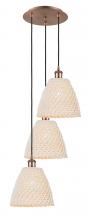 Innovations Lighting 113B-3P-AC-NBD-9-NAT - Bristol Natural - 3 Light - 19 inch - Antique Copper - Cord hung - Multi Pendant