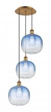Innovations Lighting 113B-3P-BB-G481-10SB - Brookhaven Sphere - 3 Light - 17 inch - Brushed Brass - Cord Hung - Multi Pendant