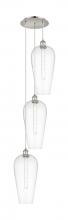 Innovations Lighting 113B-3P-PN-G456-8CL - Chelsea - 3 Light - 15 inch - Polished Nickel - Cord Hung - Multi Pendant