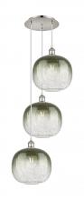 Innovations Lighting 113B-3P-PN-G481-10SL - Brookhaven Sphere - 3 Light - 17 inch - Polished Nickel - Cord Hung - Multi Pendant