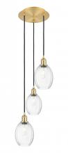 Innovations Lighting 113B-3P-SG-G459-6CL - Preston Bulb - 3 Light - 13 inch - Satin Gold - Cord Hung - Multi Pendant