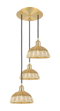 Innovations Lighting 113B-3P-SG-NBD2-9-NAT - Bristol Natural II - 3 Light - 16 inch - Satin Gold - Cord Hung - Multi Pendant