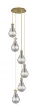 Innovations Lighting 116-451-1P-BB-G451-7SM - Owego - 6 Light - 16 inch - Brushed Brass - Multi Pendant