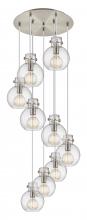 Innovations Lighting 119-410-1PS-SN-G410-8SDY - Newton Sphere - 9 Light - 22 inch - Brushed Satin Nickel - Cord hung - Multi Pendant