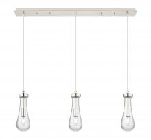 Innovations Lighting 123-451-1P-PN-G451-4CL - Owego - 3 Light - 37 inch - Polished Nickel - Linear Pendant