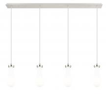 Innovations Lighting 124-451-1P-PN-G451-4GWH - Owego - 4 Light - 49 inch - Brushed Polished Nickel - Linear Pendant