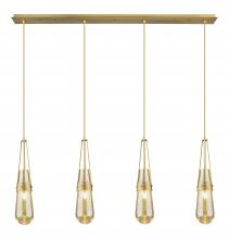 Innovations Lighting 124-452-1P-BB-G452-4ME - Milan - 4 Light - 48 inch - Brushed Brass - Linear Pendant