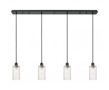 Innovations Lighting 124B-4P-BK-G434-7SDY - Crown Point - 4 Light - 49 inch - Matte Black - Linear Pendant