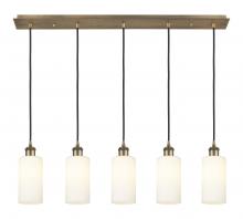 Innovations Lighting 125B-5P-BB-G434-7WH - Crown Point - 5 Light - 37 inch - Brushed Brass - Linear Pendant