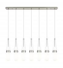 Innovations Lighting 127-452-1P-SN-G452-4GWH - Milan - 7 Light - 48 inch - Brushed Satin Nickel - Linear Pendant