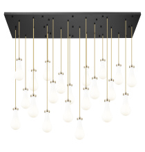Innovations Lighting 172BK-451-1P-CB-G451-5GWH - Owego - 21 Light - 71 inch - Champagne Bronze - Multi Pendant