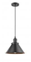 Innovations Lighting 201C-OB-M10-OB - Briarcliff - 1 Light - 10 inch - Oil Rubbed Bronze - Cord hung - Mini Pendant