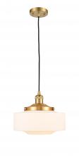 Innovations Lighting 201C-SG-G691-12 - Bridgeton - 1 Light - 12 inch - Satin Gold - Cord hung - Mini Pendant