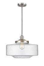 Innovations Lighting 201C-SN-G694-16 - Bridgeton - 1 Light - 16 inch - Brushed Satin Nickel - Cord hung - Mini Pendant