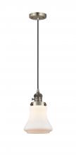 Innovations Lighting 201CSW-AB-G191 - Bellmont - 1 Light - 6 inch - Antique Brass - Cord hung - Mini Pendant