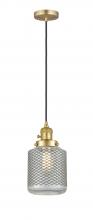 Innovations Lighting 201CSW-SG-G262 - Stanton - 1 Light - 6 inch - Satin Gold - Cord hung - Mini Pendant