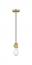 Innovations Lighting 201CSW-SG - Bare Bulb - 1 Light - 3 inch - Satin Gold - Cord hung - Mini Pendant