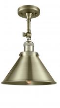 Innovations Lighting 201F-AB-M10-AB - Briarcliff - 1 Light - 10 inch - Antique Brass - Adjustable Semi-Flush Mount