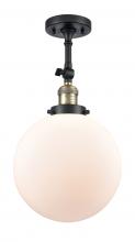 Innovations Lighting 201F-BAB-G201-10 - Beacon - 1 Light - 10 inch - Black Antique Brass - Adjustable Semi-Flush Mount