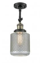 Innovations Lighting 201F-BAB-G262 - Stanton - 1 Light - 6 inch - Black Antique Brass - Adjustable Semi-Flush Mount