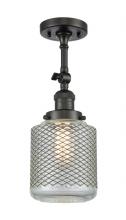 Innovations Lighting 201F-OB-G262 - Stanton - 1 Light - 6 inch - Oil Rubbed Bronze - Adjustable Semi-Flush Mount