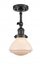 Innovations Lighting 201F-OB-G321 - Olean - 1 Light - 7 inch - Oil Rubbed Bronze - Adjustable Semi-Flush Mount