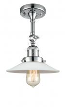 Innovations Lighting 201F-PC-G1 - Halophane - 1 Light - 9 inch - Polished Chrome - Adjustable Semi-Flush Mount