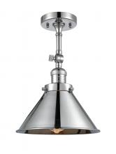 Innovations Lighting 201F-PC-M10-PC - Briarcliff - 1 Light - 10 inch - Polished Chrome - Adjustable Semi-Flush Mount
