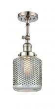Innovations Lighting 201F-PN-G262 - Stanton - 1 Light - 6 inch - Polished Nickel - Adjustable Semi-Flush Mount
