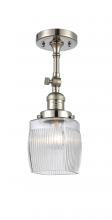 Innovations Lighting 201F-PN-G302 - Colton - 1 Light - 6 inch - Polished Nickel - Adjustable Semi-Flush Mount