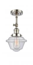 Innovations Lighting 201F-PN-G534 - Oxford - 1 Light - 7 inch - Polished Nickel - Adjustable Semi-Flush Mount
