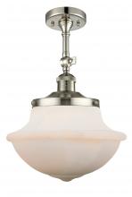 Innovations Lighting 201F-PN-G541 - Oxford - 1 Light - 12 inch - Polished Nickel - Adjustable Semi-Flush Mount