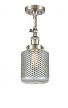 Innovations Lighting 201F-SN-G262 - Stanton - 1 Light - 6 inch - Brushed Satin Nickel - Adjustable Semi-Flush Mount