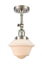 Innovations Lighting 201F-SN-G531 - Oxford - 1 Light - 7 inch - Brushed Satin Nickel - Adjustable Semi-Flush Mount