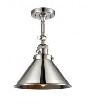 Innovations Lighting 201FSW-PN-M10-PN - Briarcliff 1 Light Semi-Flush Mount