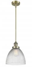 Innovations Lighting 201S-AB-G222 - Seneca Falls - 1 Light - 10 inch - Antique Brass - Stem Hung - Mini Pendant
