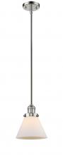 Innovations Lighting 201S-PN-G41-LED - Cone - 1 Light - 8 inch - Polished Nickel - Stem Hung - Mini Pendant