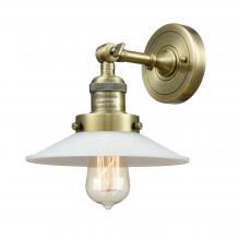 Innovations Lighting 203-AB-G1 - Halophane - 1 Light - 9 inch - Antique Brass - Adjustable Sconce