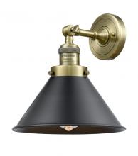 Innovations Lighting 203-AB-M10-BK - Briarcliff - 1 Light - 10 inch - Antique Brass - Adjustable Sconce