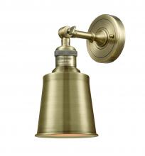 Innovations Lighting 203-AB-M9-AB - Addison - 1 Light - 5 inch - Antique Brass - Adjustable Sconce