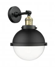 Innovations Lighting 203-BAB-HFS-82-BK - Hampden - 1 Light - 9 inch - Black Antique Brass - Adjustable Sconce