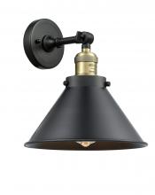 Innovations Lighting 203-BAB-M10-BK - Briarcliff - 1 Light - 10 inch - Black Antique Brass - Adjustable Sconce