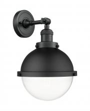 Innovations Lighting 203-BK-HFS-82-BK - Hampden - 1 Light - 9 inch - Matte Black - Adjustable Sconce