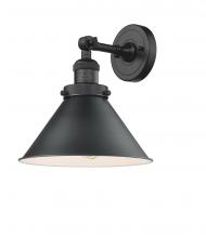 Innovations Lighting 203-BK-M10-BK - Briarcliff - 1 Light - 10 inch - Matte Black - Adjustable Sconce